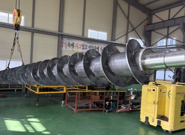 SS 260파이 주축스크류 제작사진